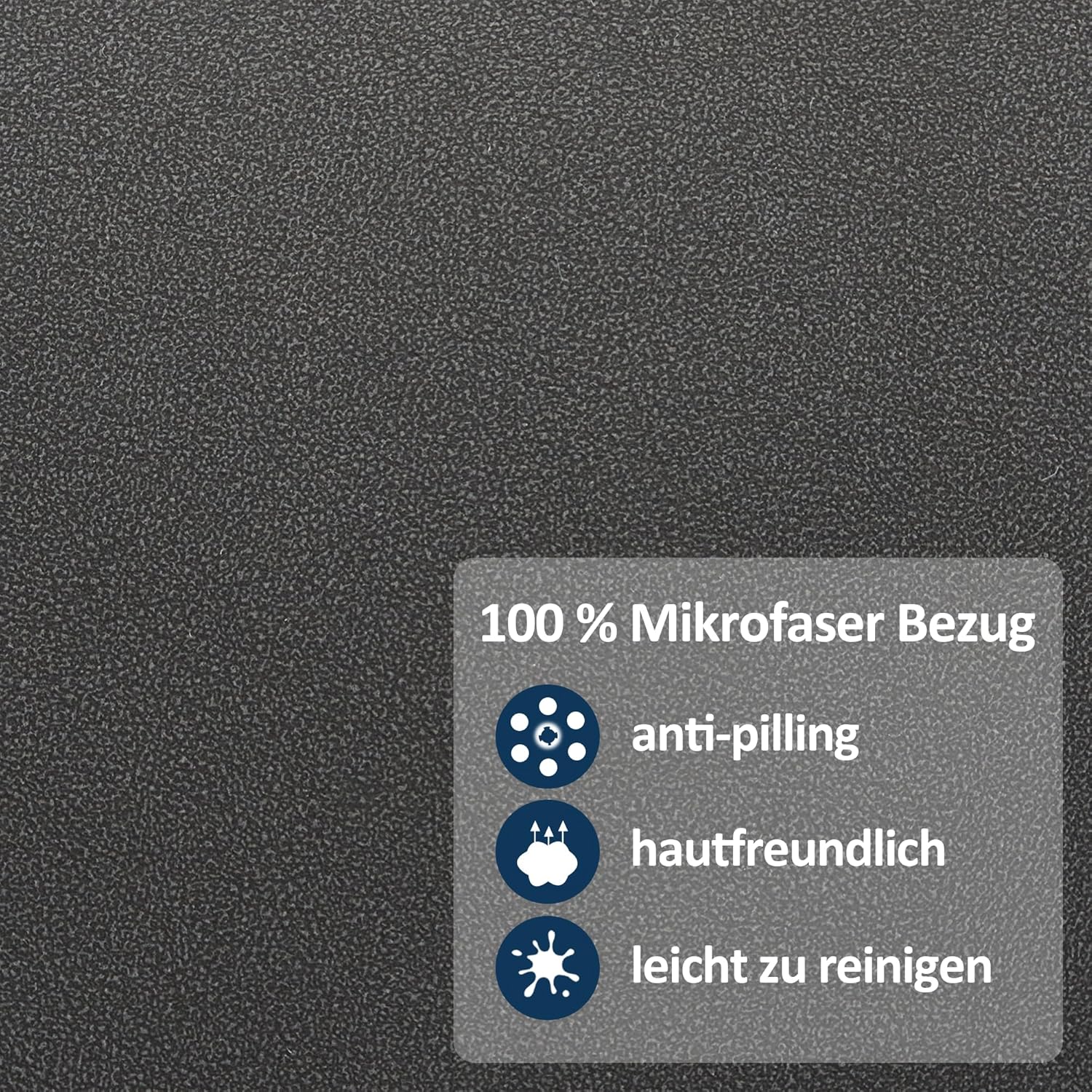 M MCombo Relaxsessel mit Hocker, Drehbare Fernsehsessel mit Liegefunktion, Moderner TV-Sessel Stuhl für Wohnzimmer, mit Kissen & Seitentasche, 9066 (Mikrofaser, Grau)