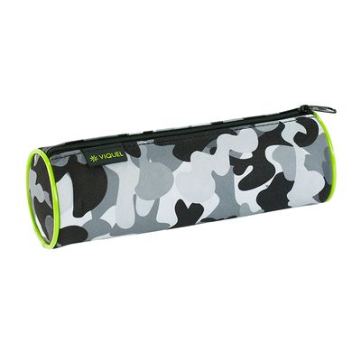 Trousse ronde Camouflage - 1 compartiment - 2 modèles disponibles - Viquel