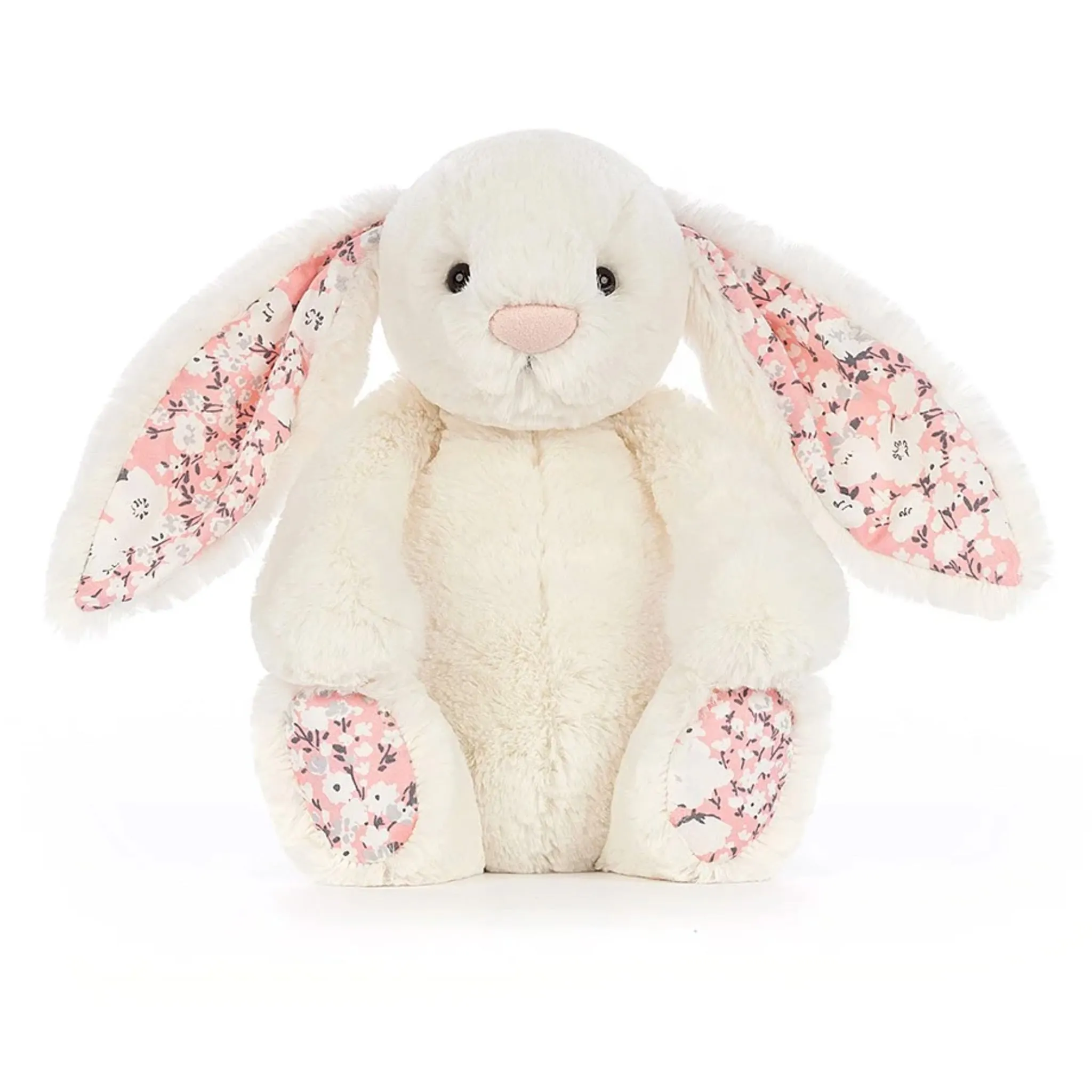 Jellycat Lapin Crème Rose Fleuri 7