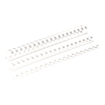 Fellowes - 50 anneaux de reliure en plastique - 45 mm - jusqu'à 410 feuilles - blanc