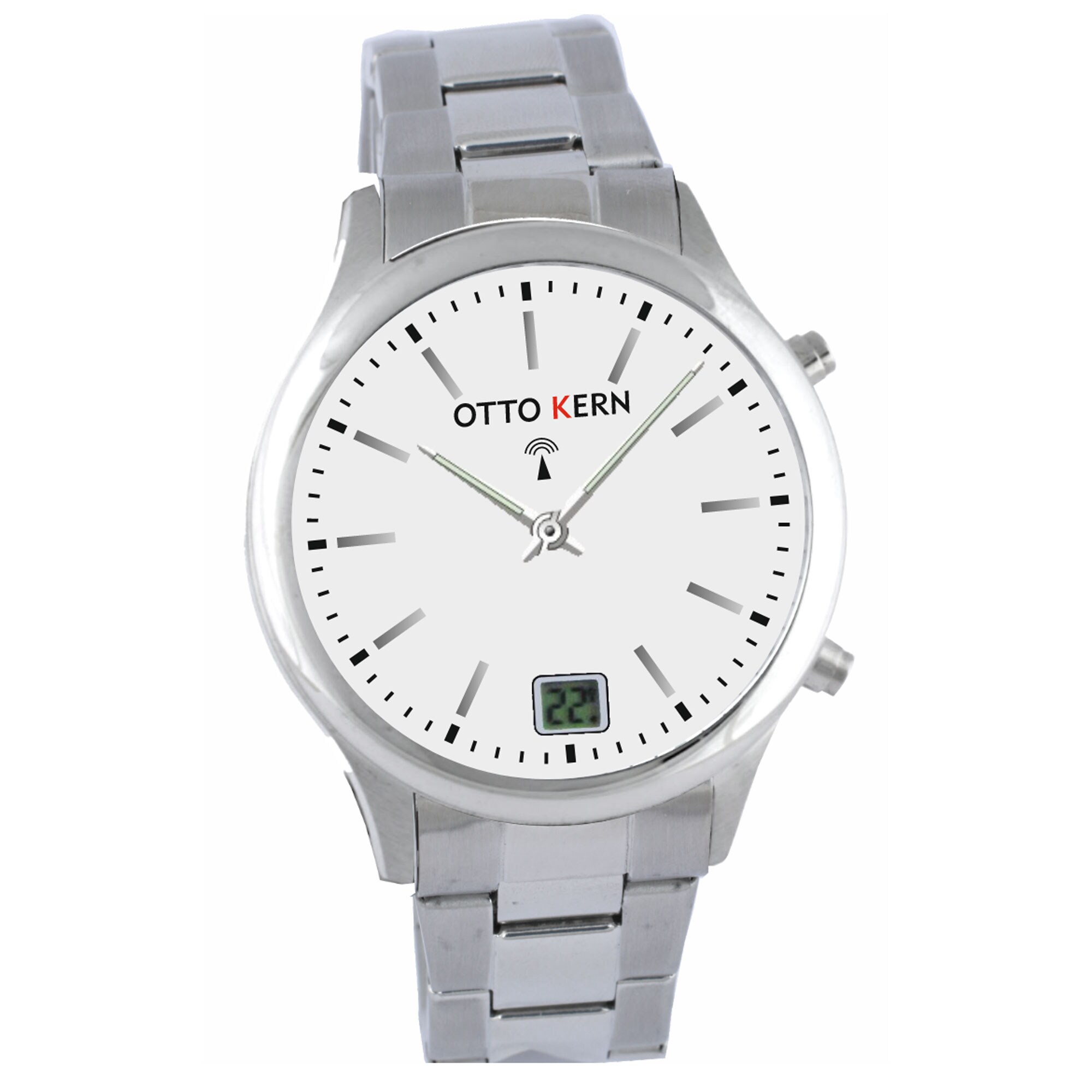 Otto KernOtto Kern Funk-Armbanduhr mit Edelstahlarmband