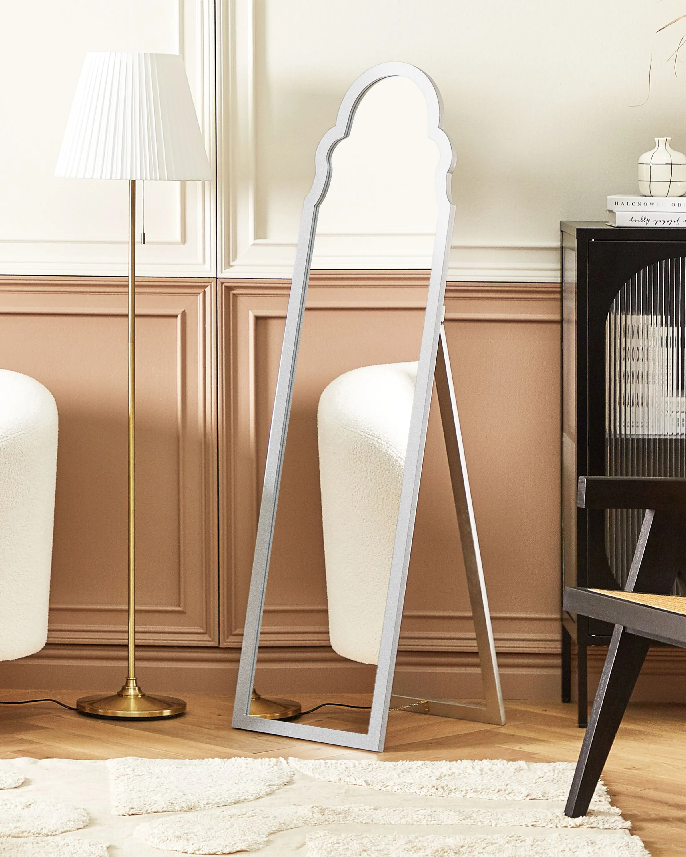 Staande spiegel CHATILLON 150 cm Zilver