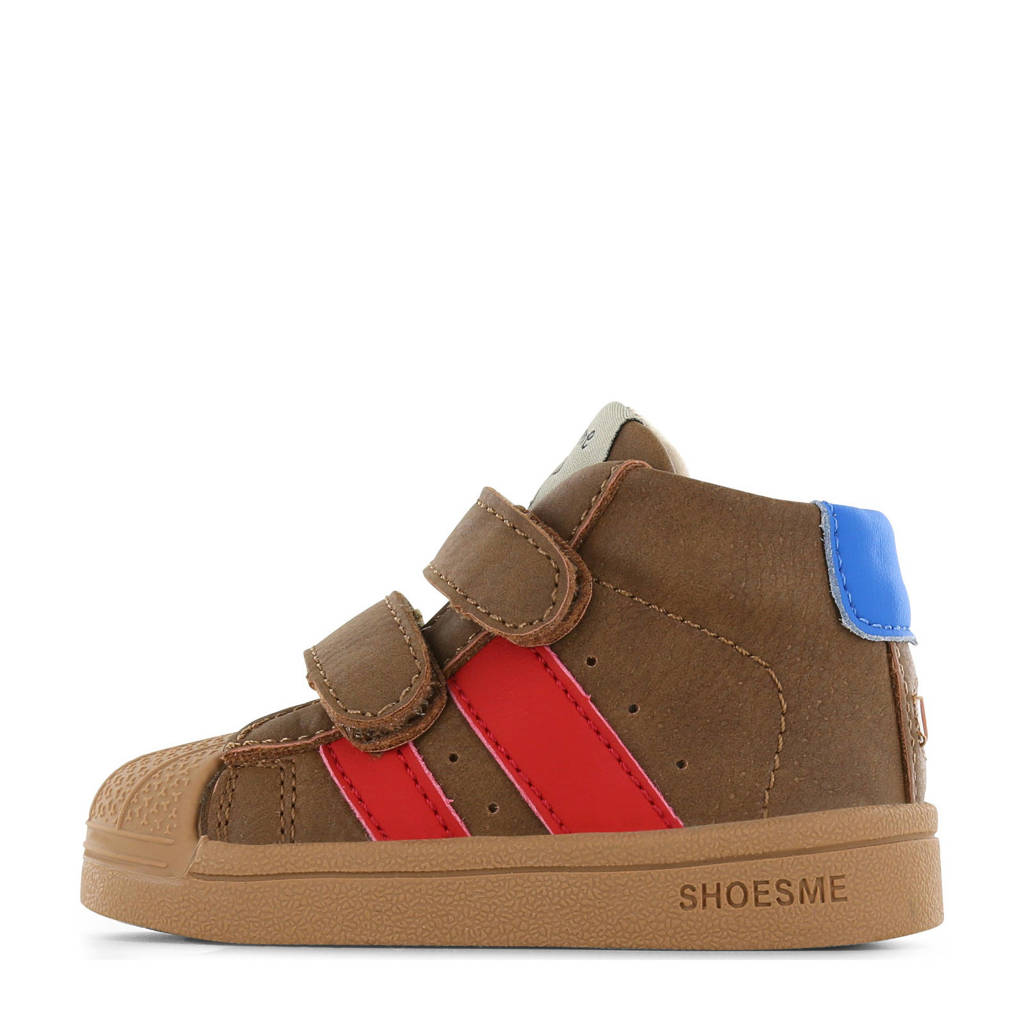 Shoesme sneakers bruin/rood
