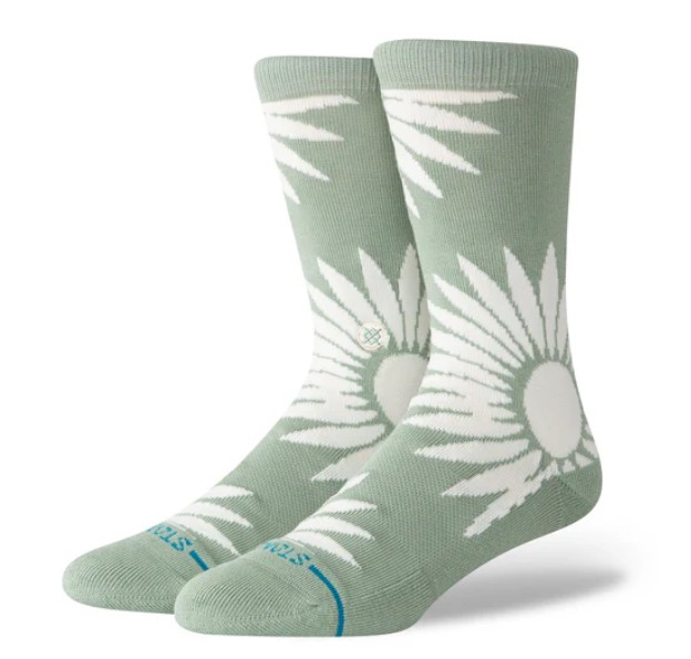 Stance Radial Burst Crew Sea Green M