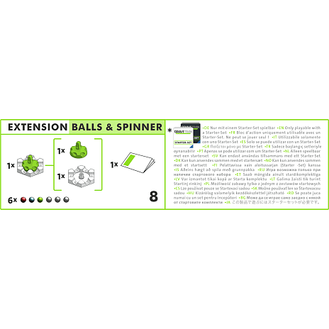 GraviTrax balls & spinner
