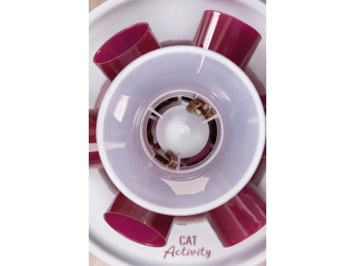 Trixie Cat Activity tunnel fodringsstation, ø 28 cm/14 cm, assorteret