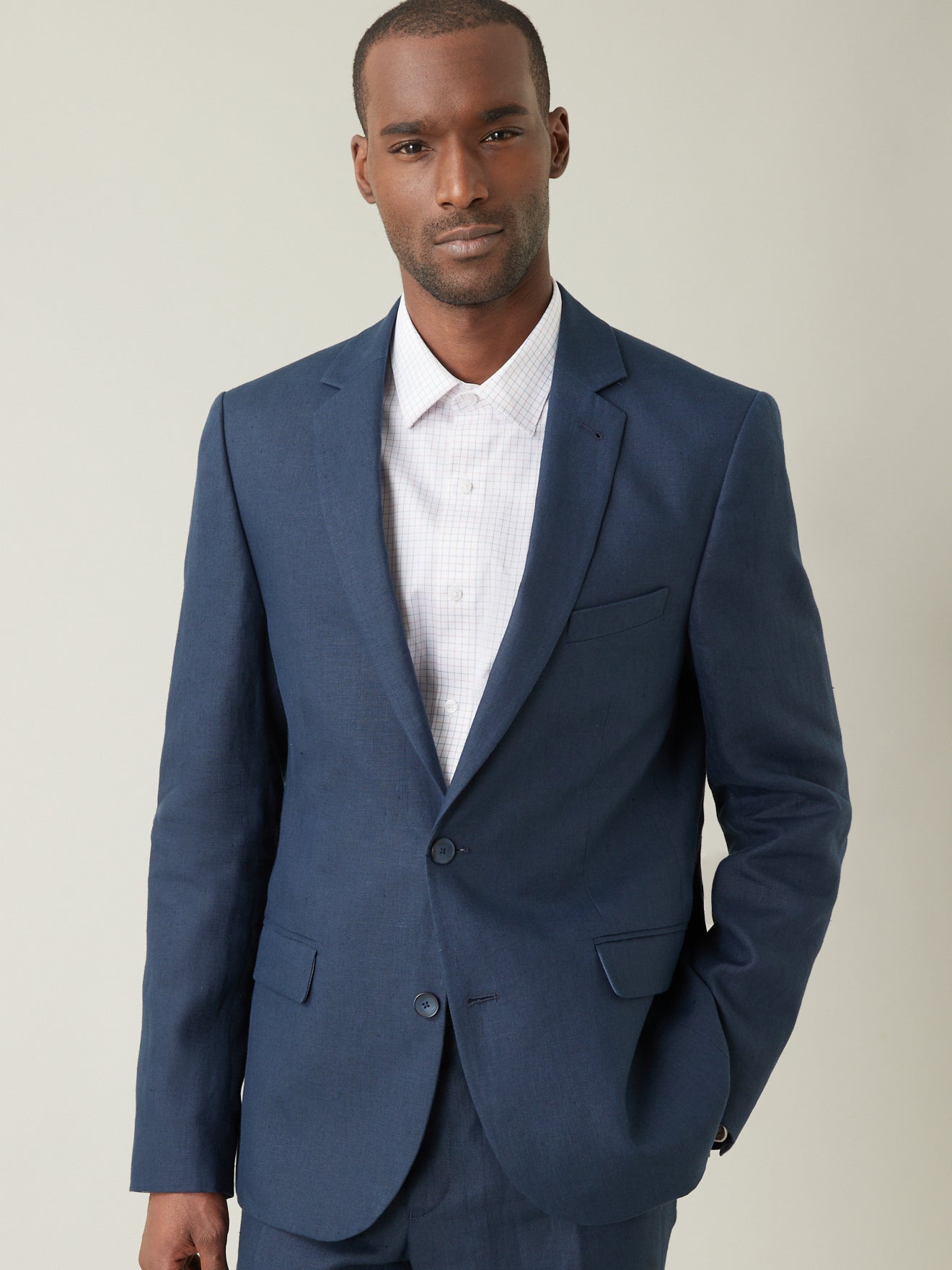 Veste de costume lin ou chanvre homme