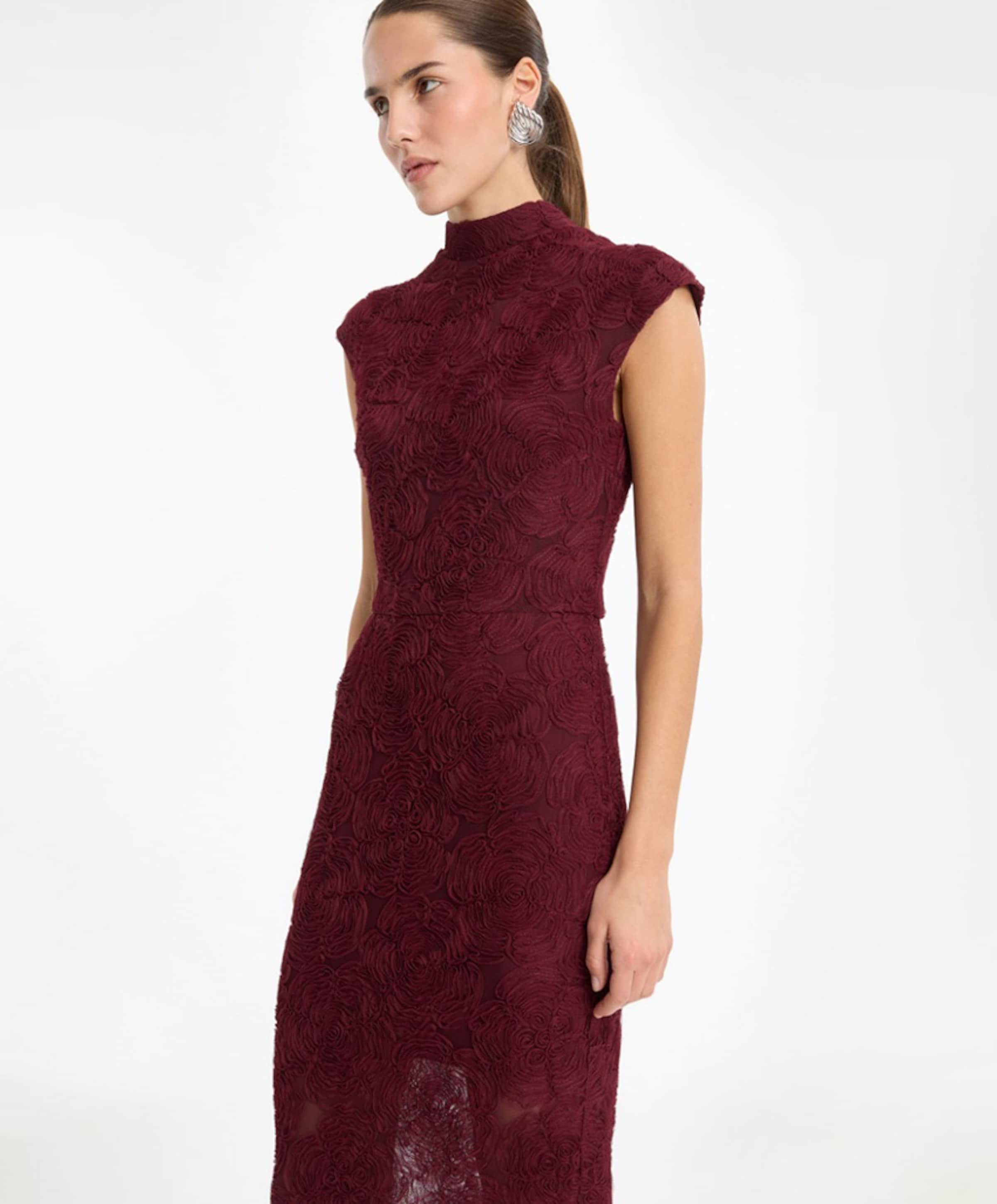 ROTATE Dames jurk bordeaux