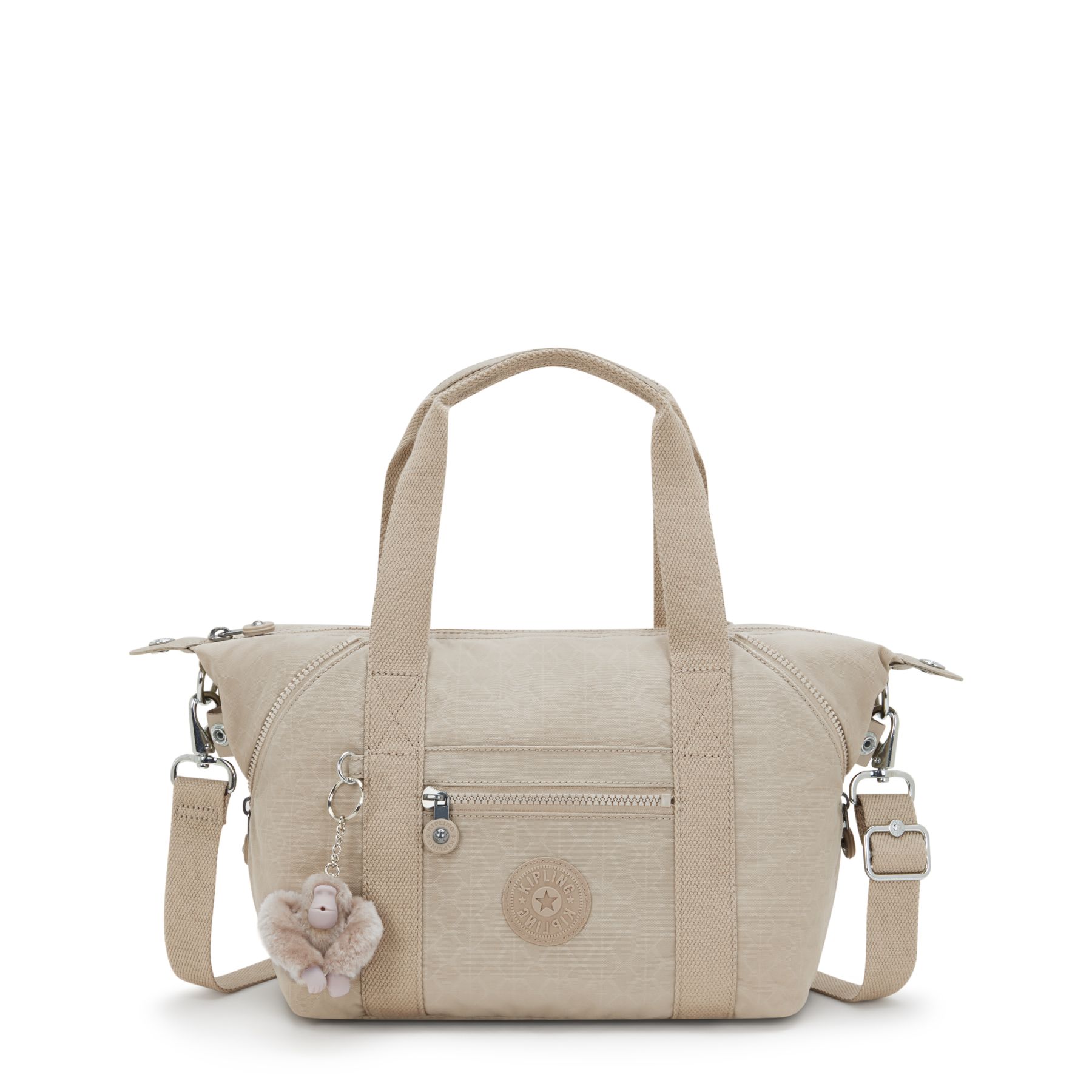 ART MINI Mini Fourre-Tout De Voyage Avec Bandoulière Détachable - Signature Beige Embossed