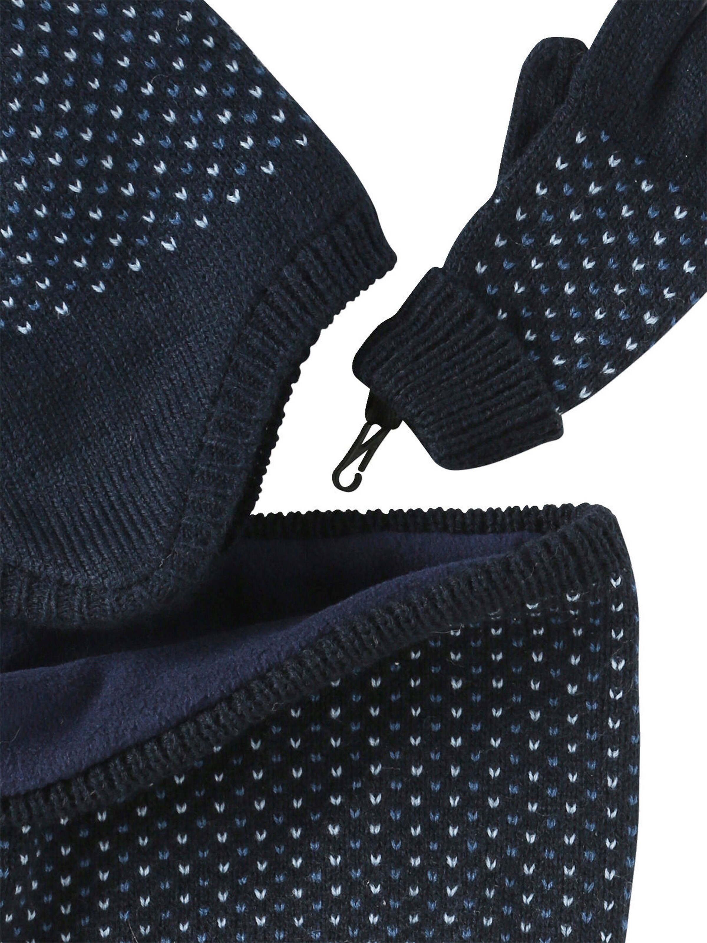 Vertbaudet Jungen-Set: Mütze, Rundschal & Handschuhe nachtblau