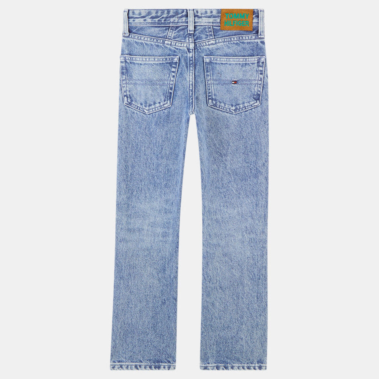 Tommy Hilfiger Jean en Coton recyclé coupe droite bleu