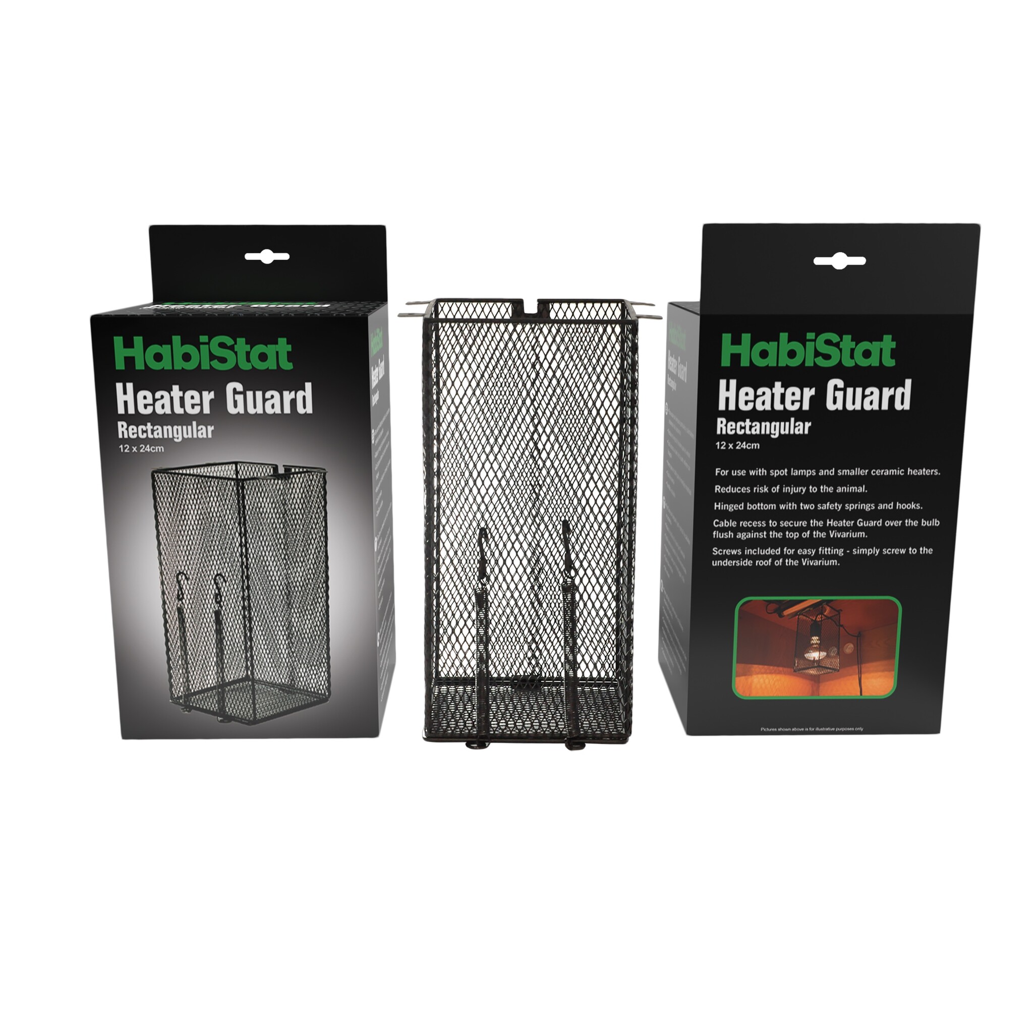 Habistat Verwarmingsbeschermer voor Terrarium Vierkant 12cmx24cm