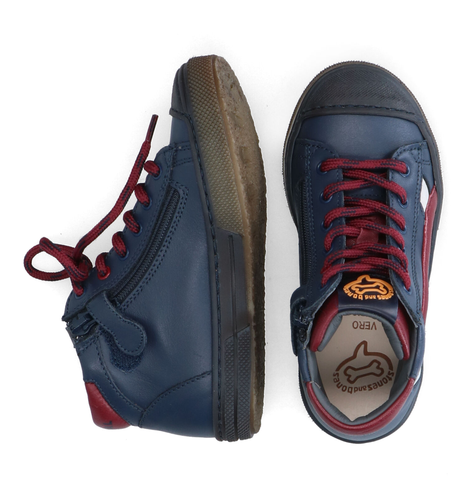 Hoge schoenen blauw