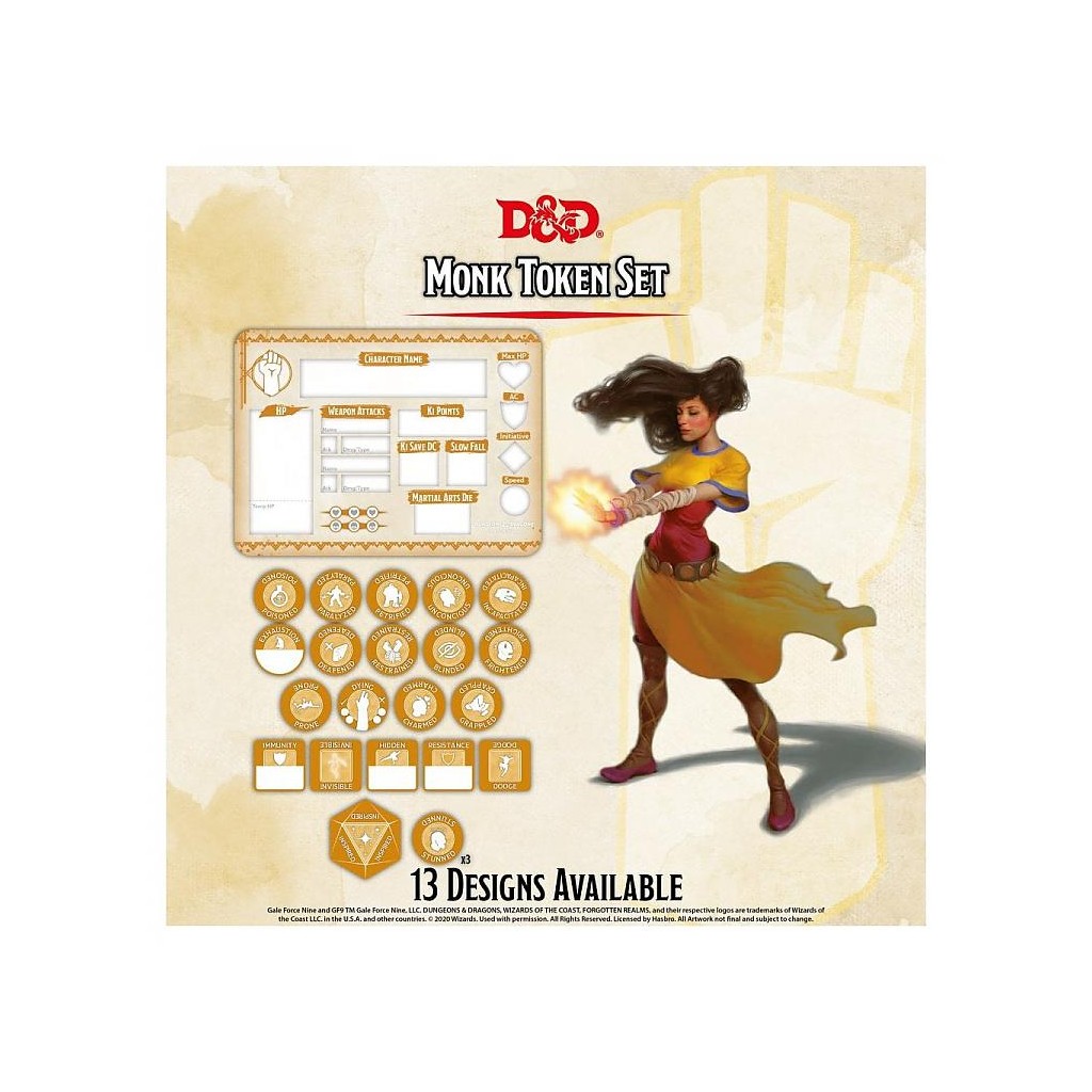 D&D - Monk Token Set