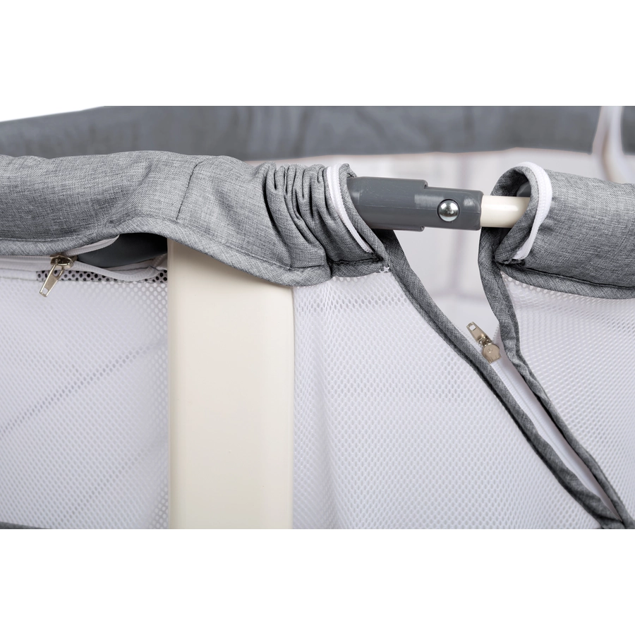 babyGO Beistellbett Vivaldi - grey