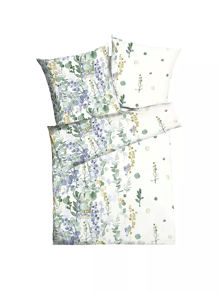KAEPPEL Flanell Bettwäsche 70x90cm/140x200cm INAYA Lavender weiss