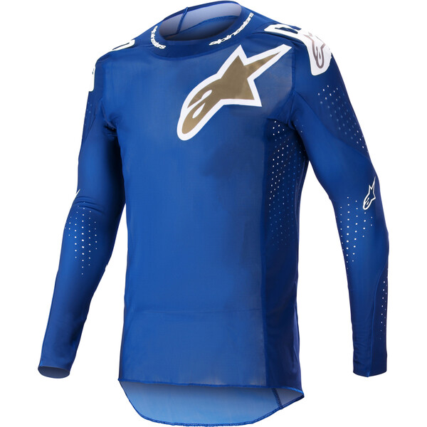 Alpinestars - Maillot Supertech Bruin Bleu / Or