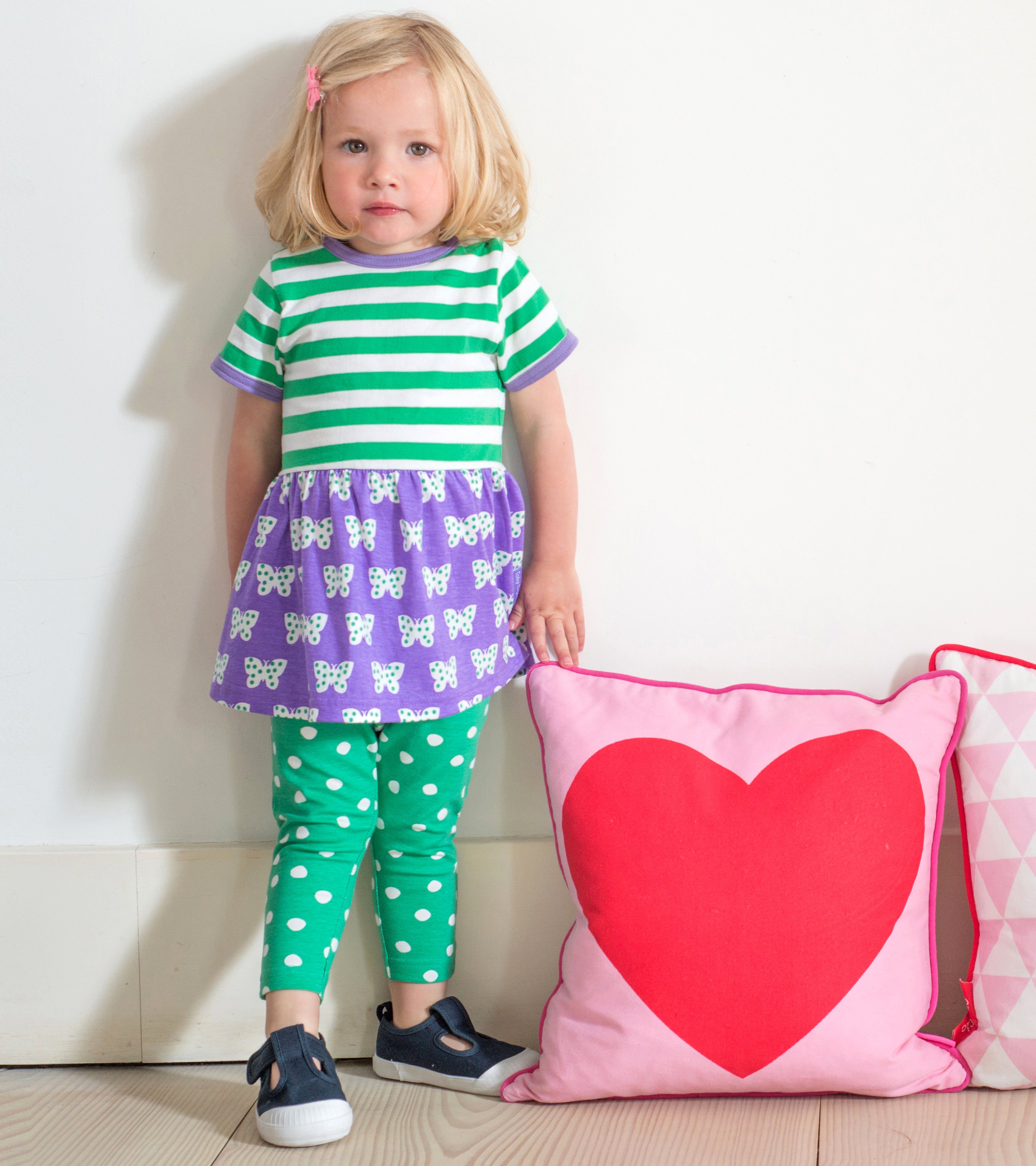 Toby Tiger Kleid mit Schmetterling-Motiv