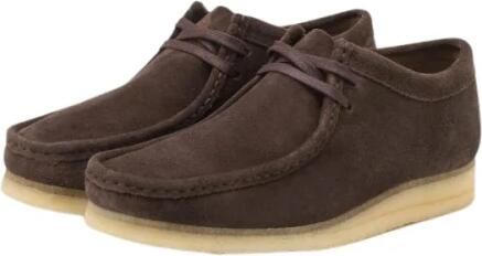 Clarks Donkerbruine Suède Heren Mocassin Schoen Brown Heren