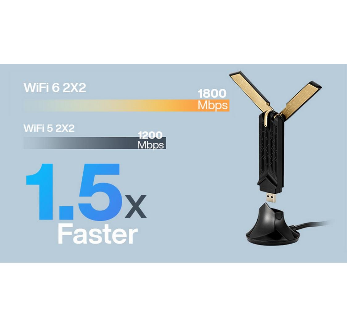 WLAN-AX USB-Stick USB-AX56 ohne StandfussDual-Band AX1800 USB-WLAN-Adapter