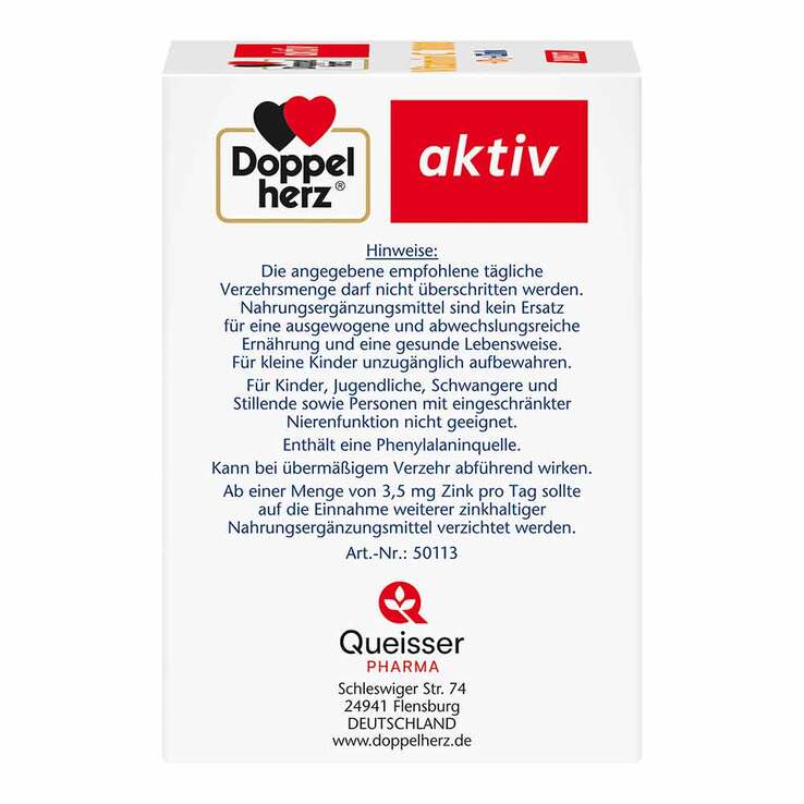 Doppelherz Vitamin C 1000 + D3 + Zink Direct Pellets, 40 St