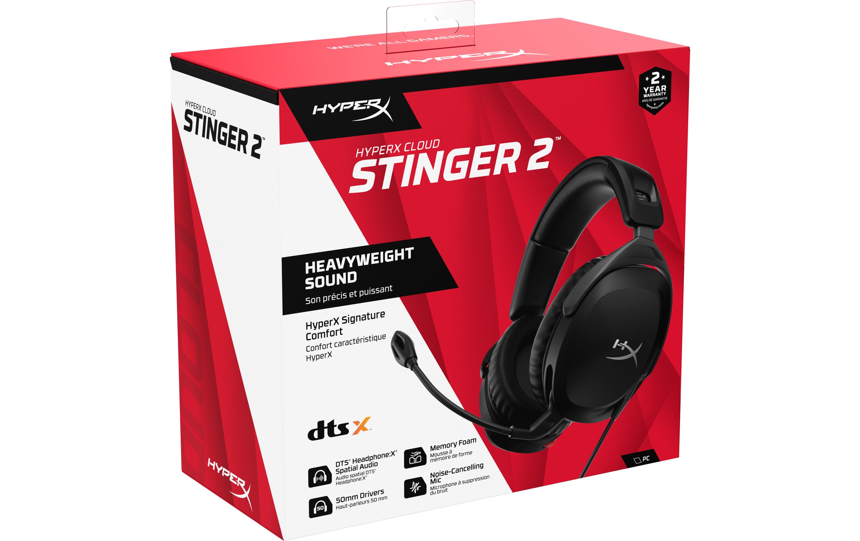 Headset Cloud Stinger 2 SchwarzOver-Ear Gaming-Headset für den PC