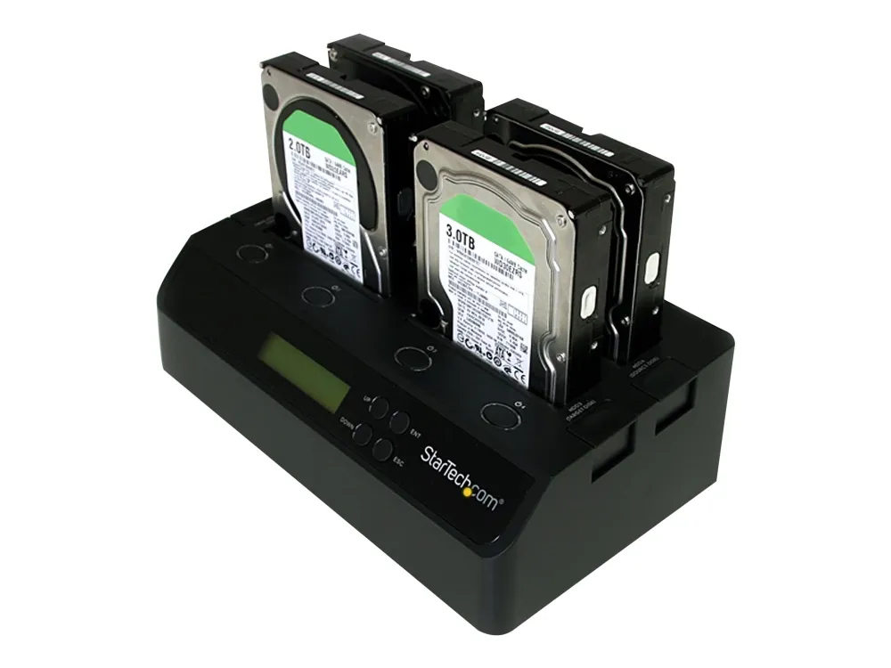 StarTech.com 4 Bay USB 3.0/ eSATA Hard Drive Duplicator Dockingstation til 2,5