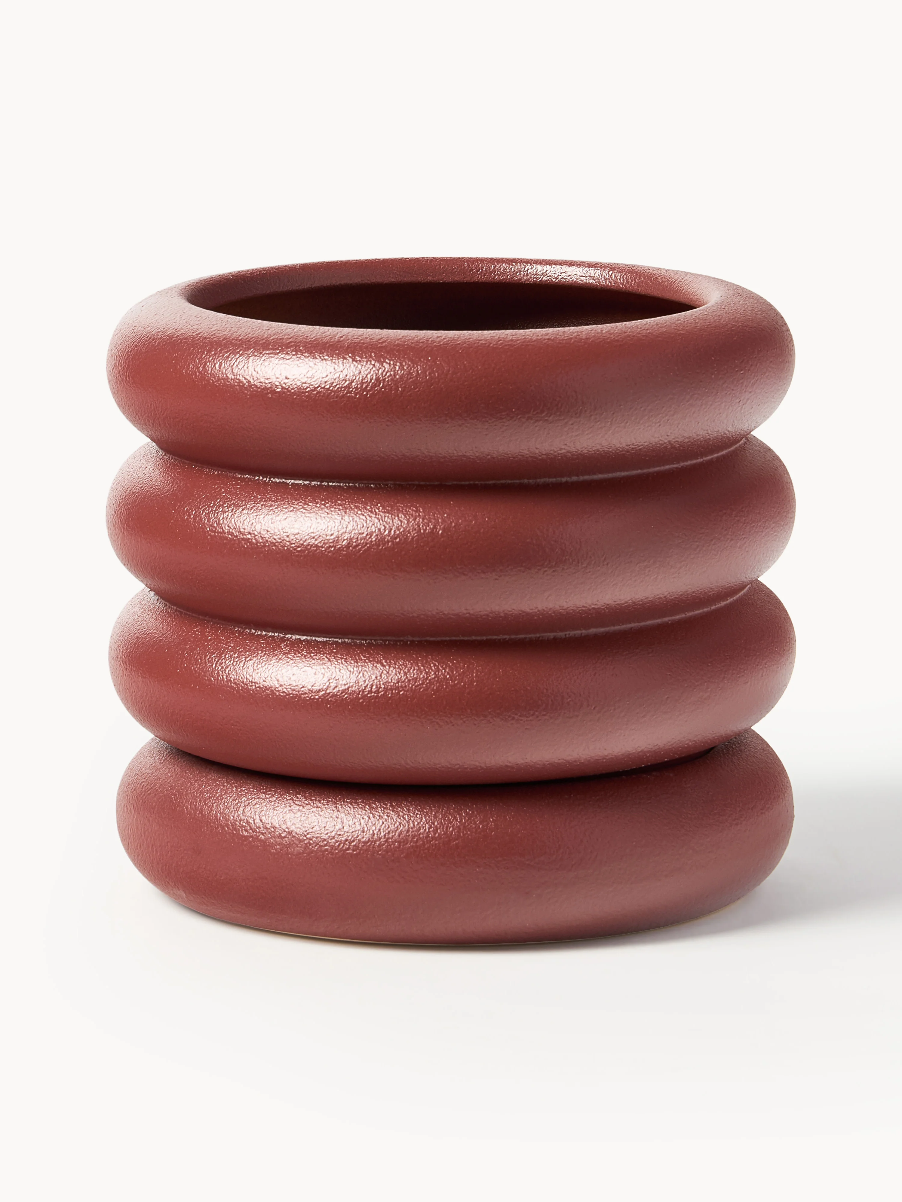 Kleine plantenpot Rudi van keramiek, H 16 cm 8