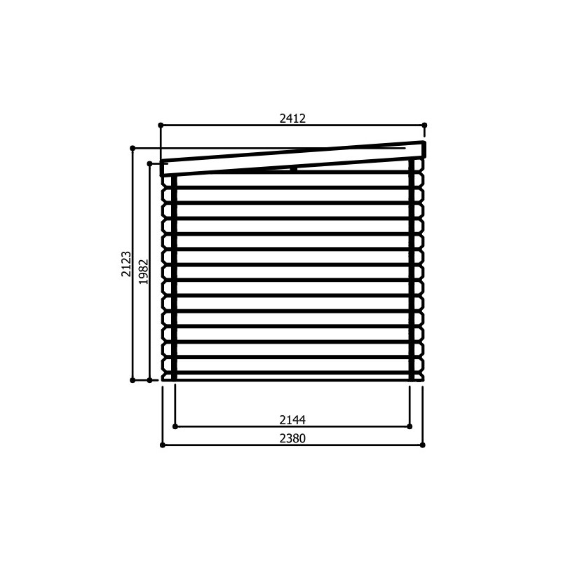 Abri de jardin nevers 2380x2380