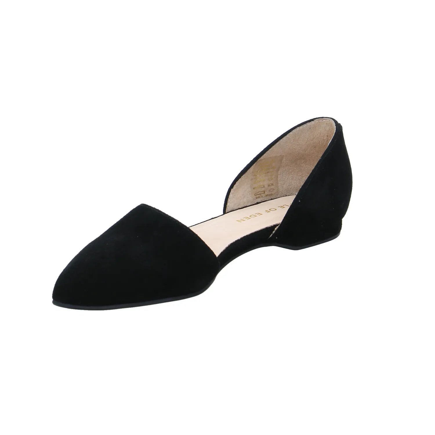 APPLE OF EDEN Ballerina Schwarz Leder  mit Lederfutter