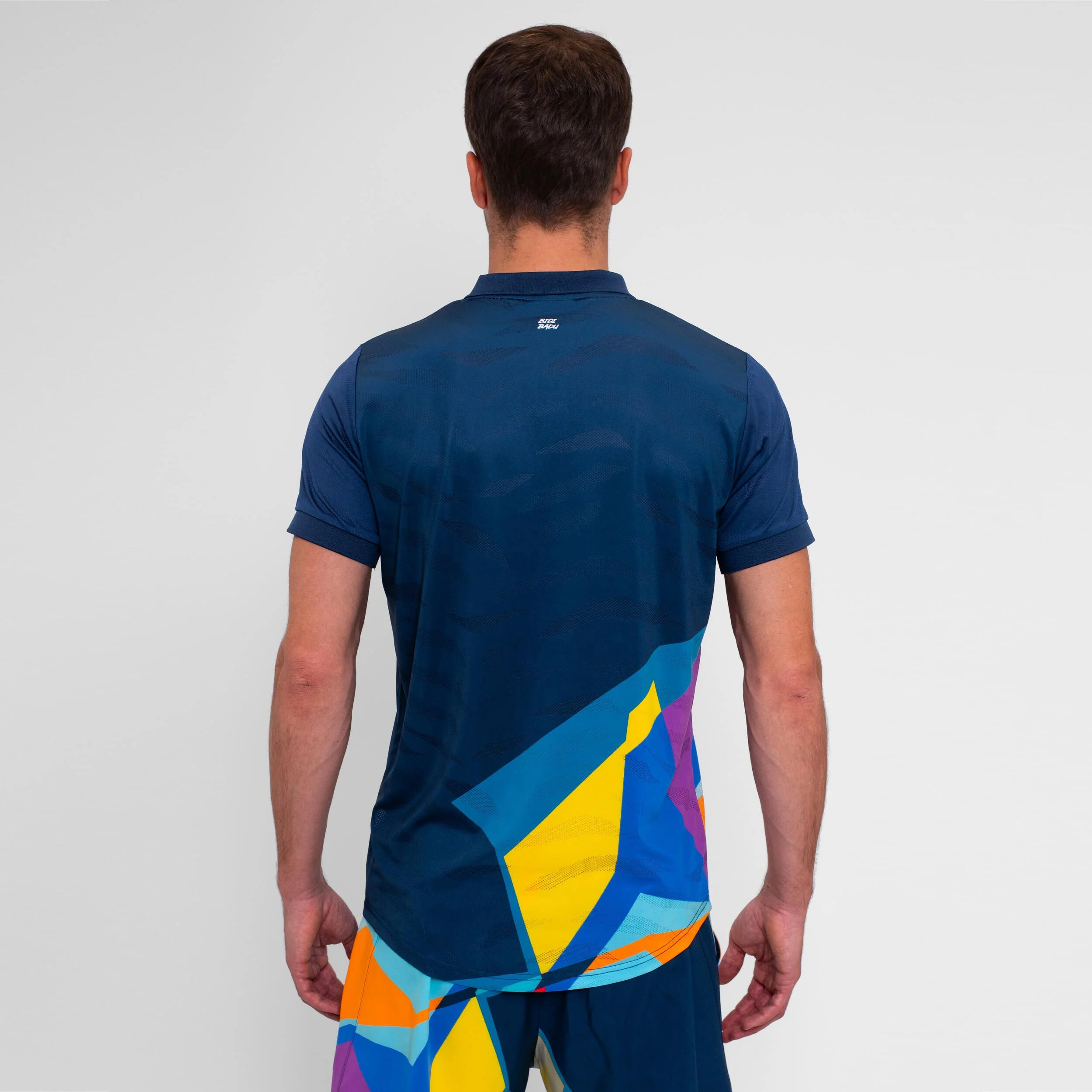 BIDI BADU Twiggy Polo Hommes - Bleu Foncé , Multicouleur