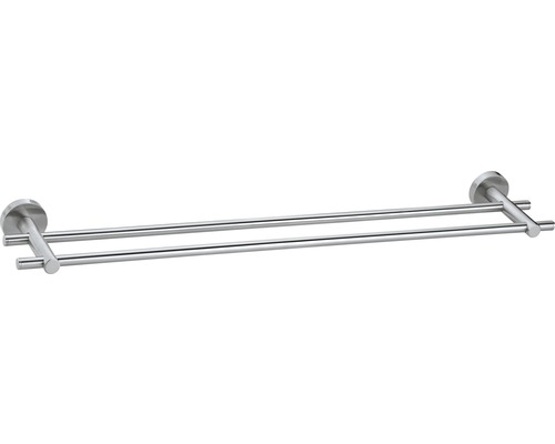 tesa dubbele handdoekhouder MOON 64 cm roestvrij staal