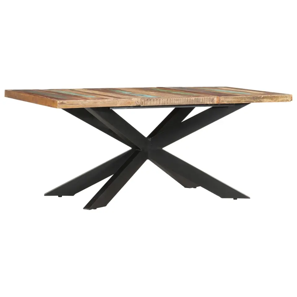 vidaXL - Eettafel - Bruin - Gerecycled hout