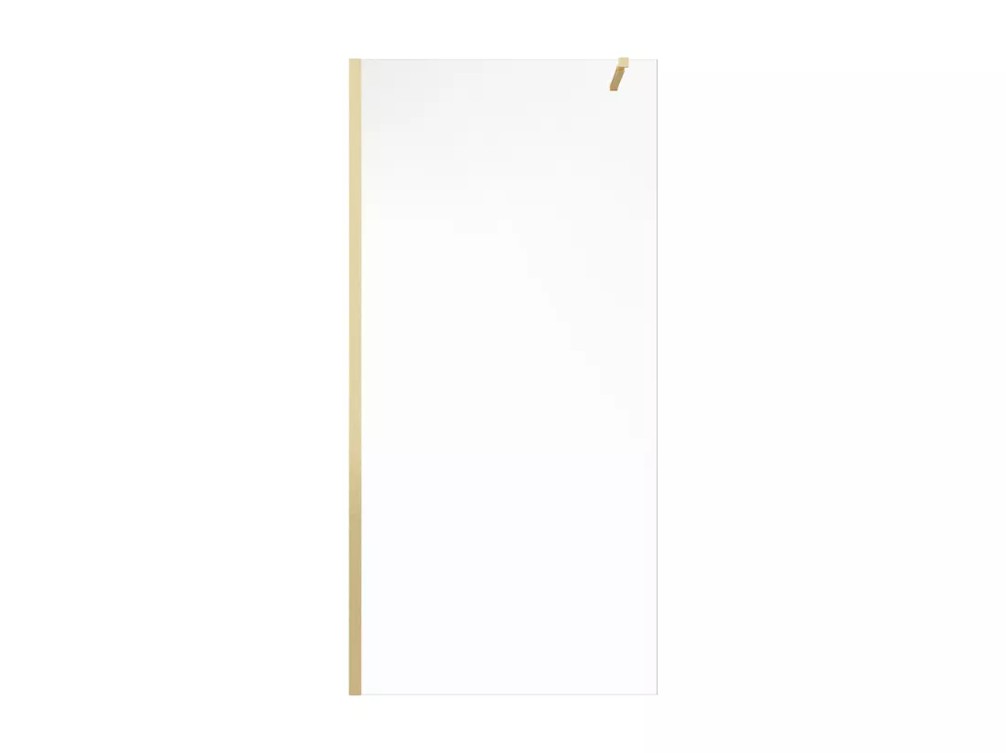 Paroi de douche à l'italienne - Doré - Verre 6 mm - 140x200 cm - DAREN