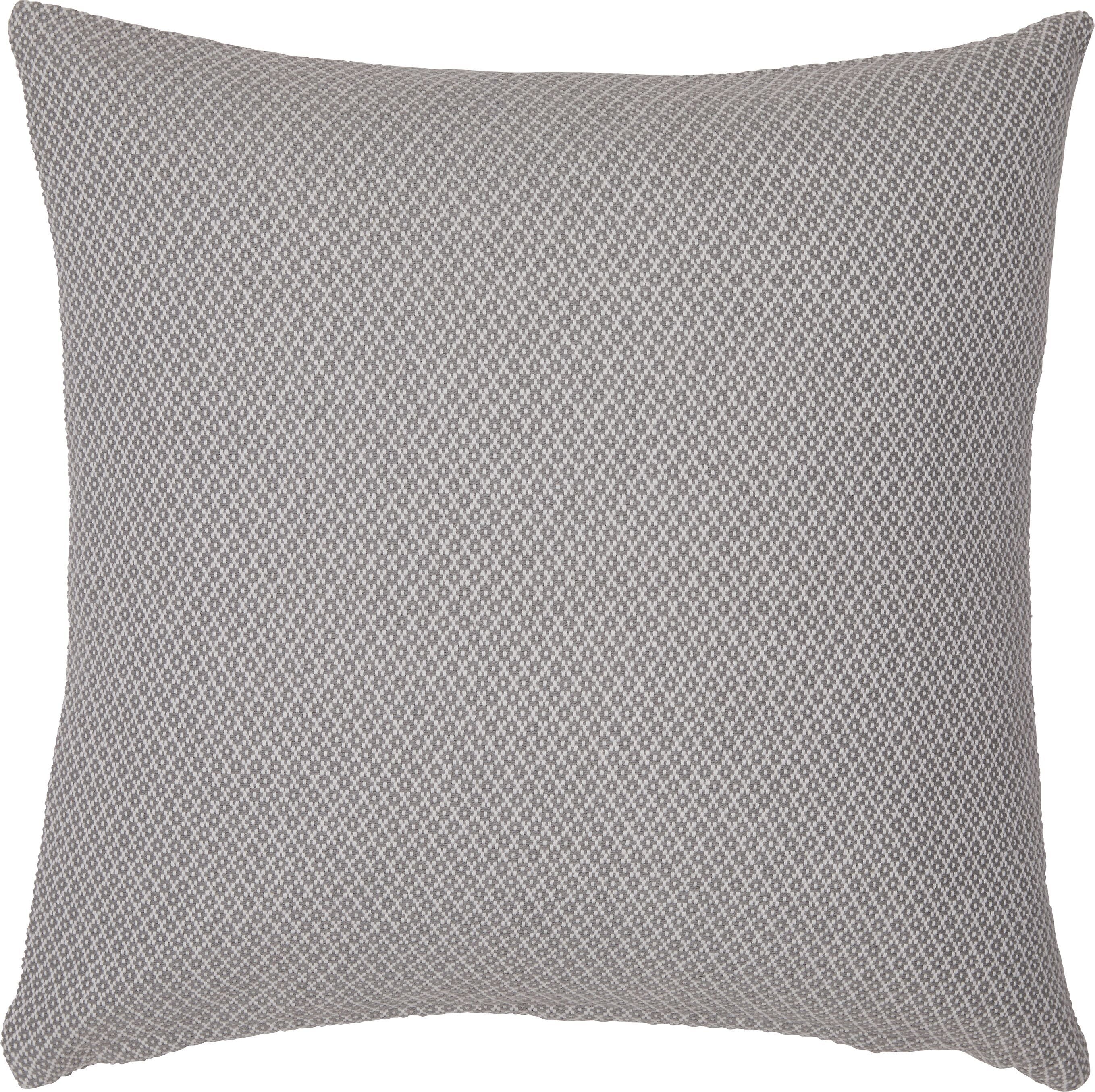 RUTO Zierkissen - Grau / B: 45.0 cm x H: 45.0 cm