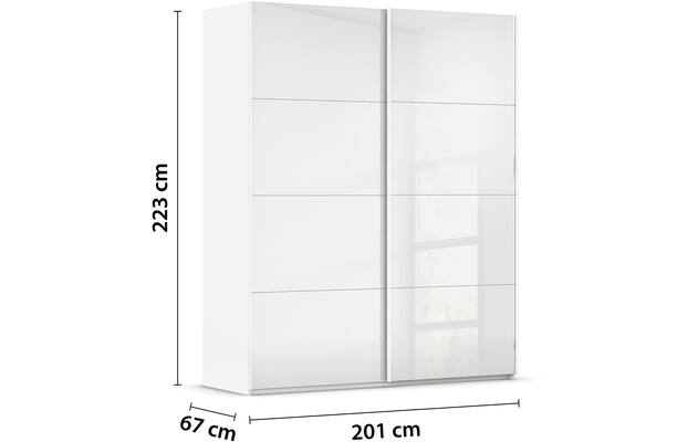 Kledingkast Finca Glans Glas