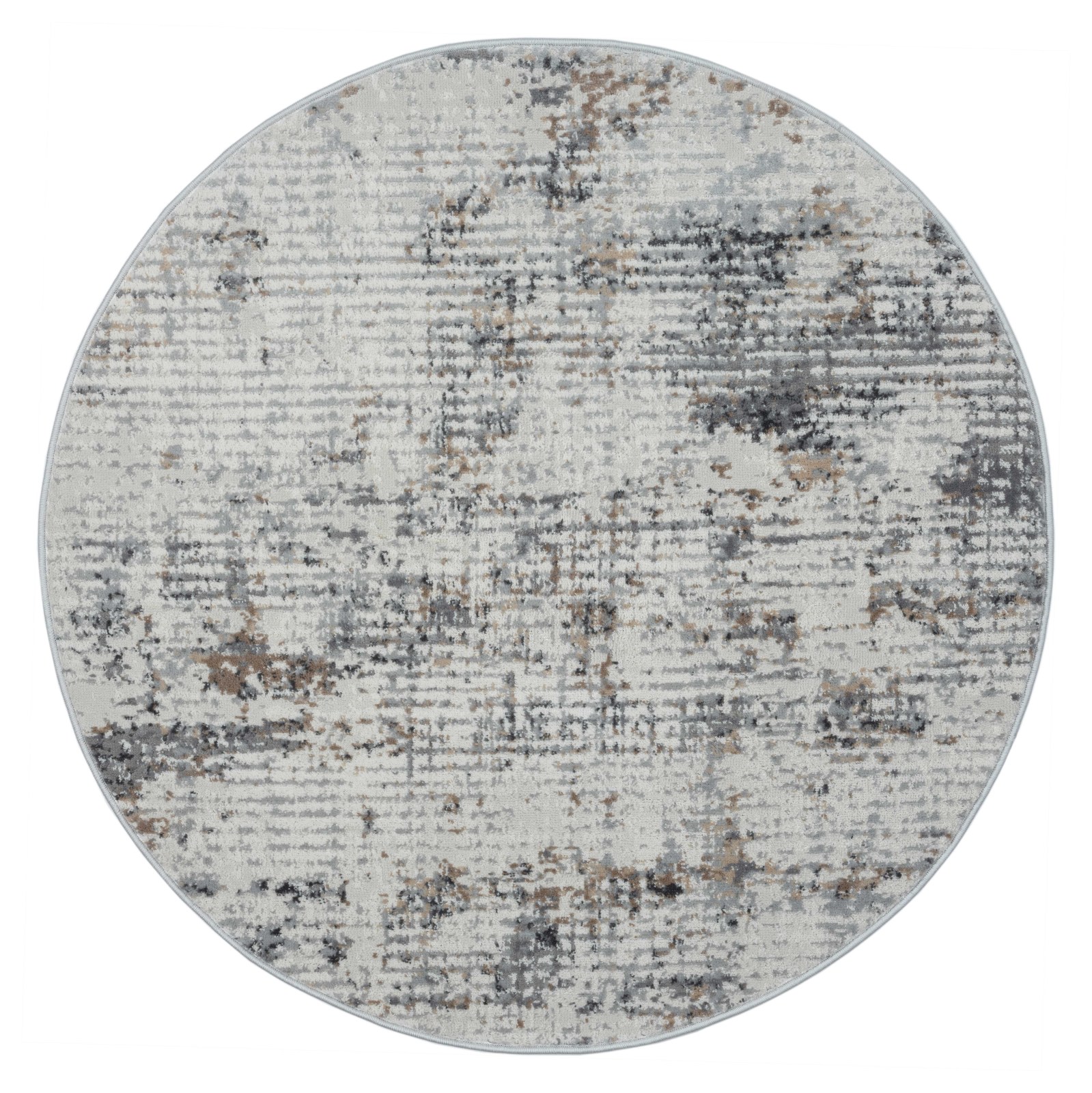 Teppich MY JOY - creme-hellgrau - rund - Ø 120 cm