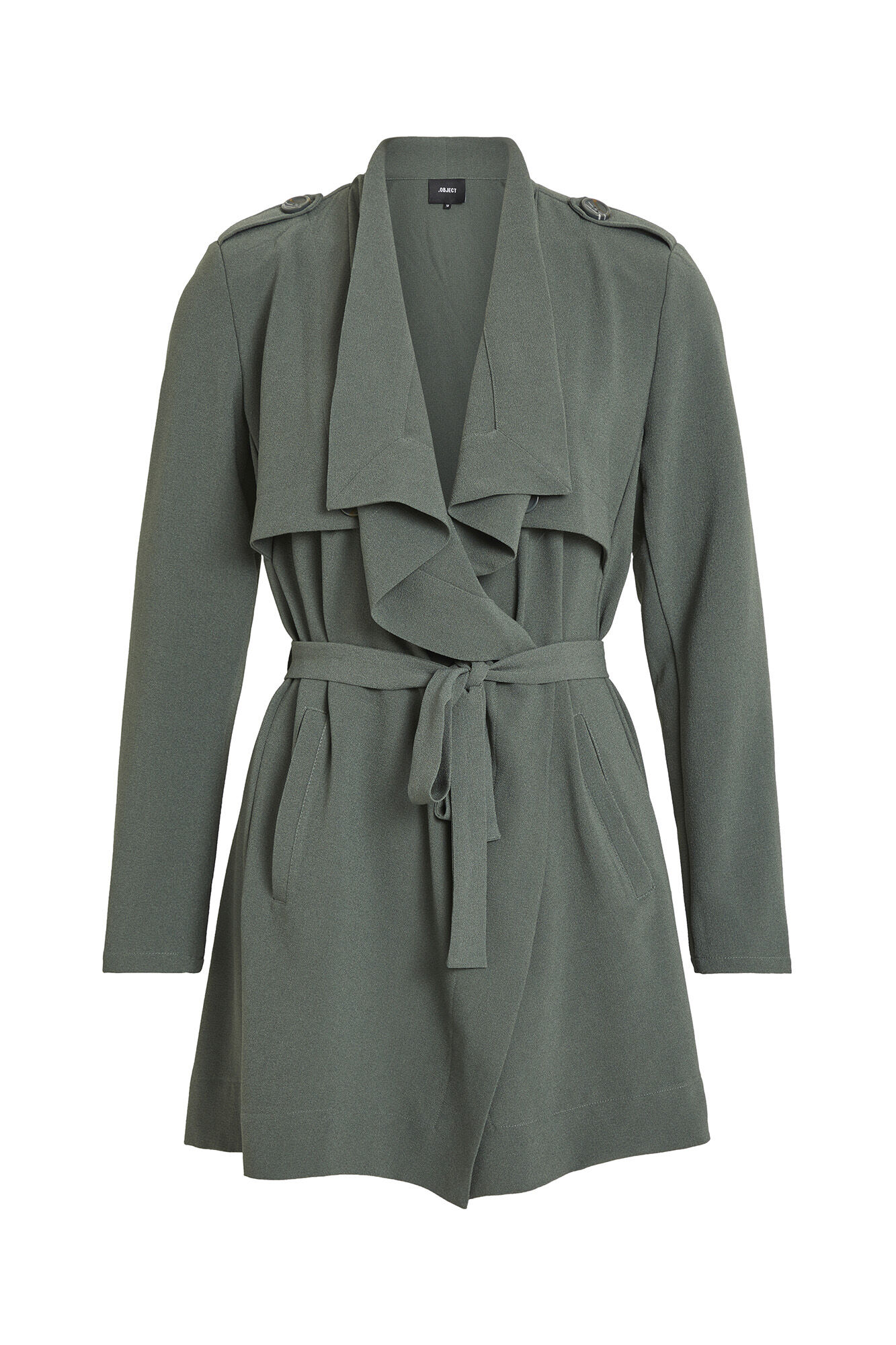 Chaqueta de mulher solapas - Gris