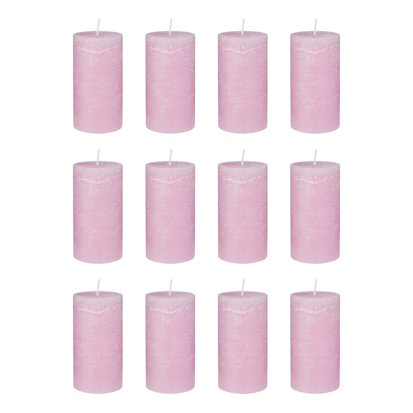 RUSTIC Stumpenkerze 12er-Set