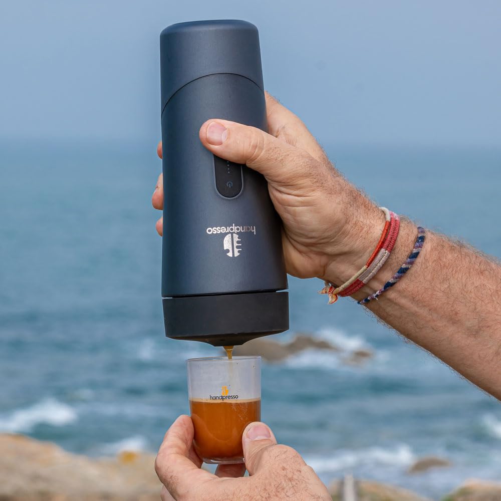 Handpresso Auto | Machine à café expresso portable 19 bars pour voiture et voyage | compatible capsule expresso/capsule réutilisable | Cafetière de vo