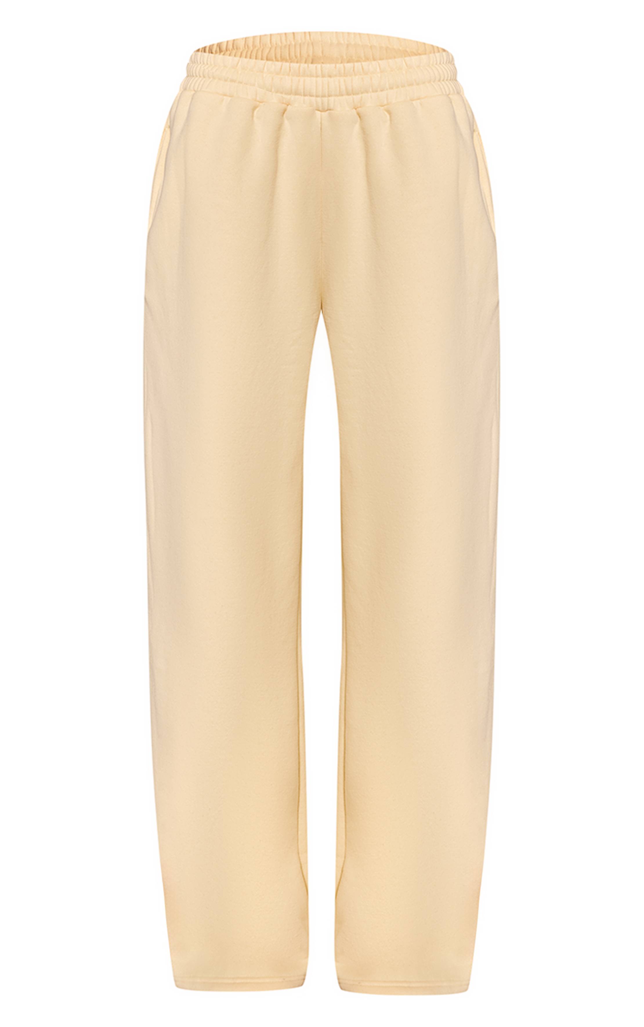 Butter Yellow Jogging Droit À Imprimé Nœuds Bouffants