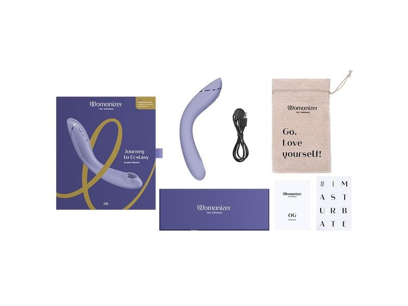 Womanizer Vibrator Womanizer OG lila Hochwertiger G-Punkt Vibrator mit Pleasure Air Technologie