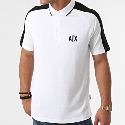 Polo Manches Courtes A Bandes 6KZFFR-ZJL4Z Blanc