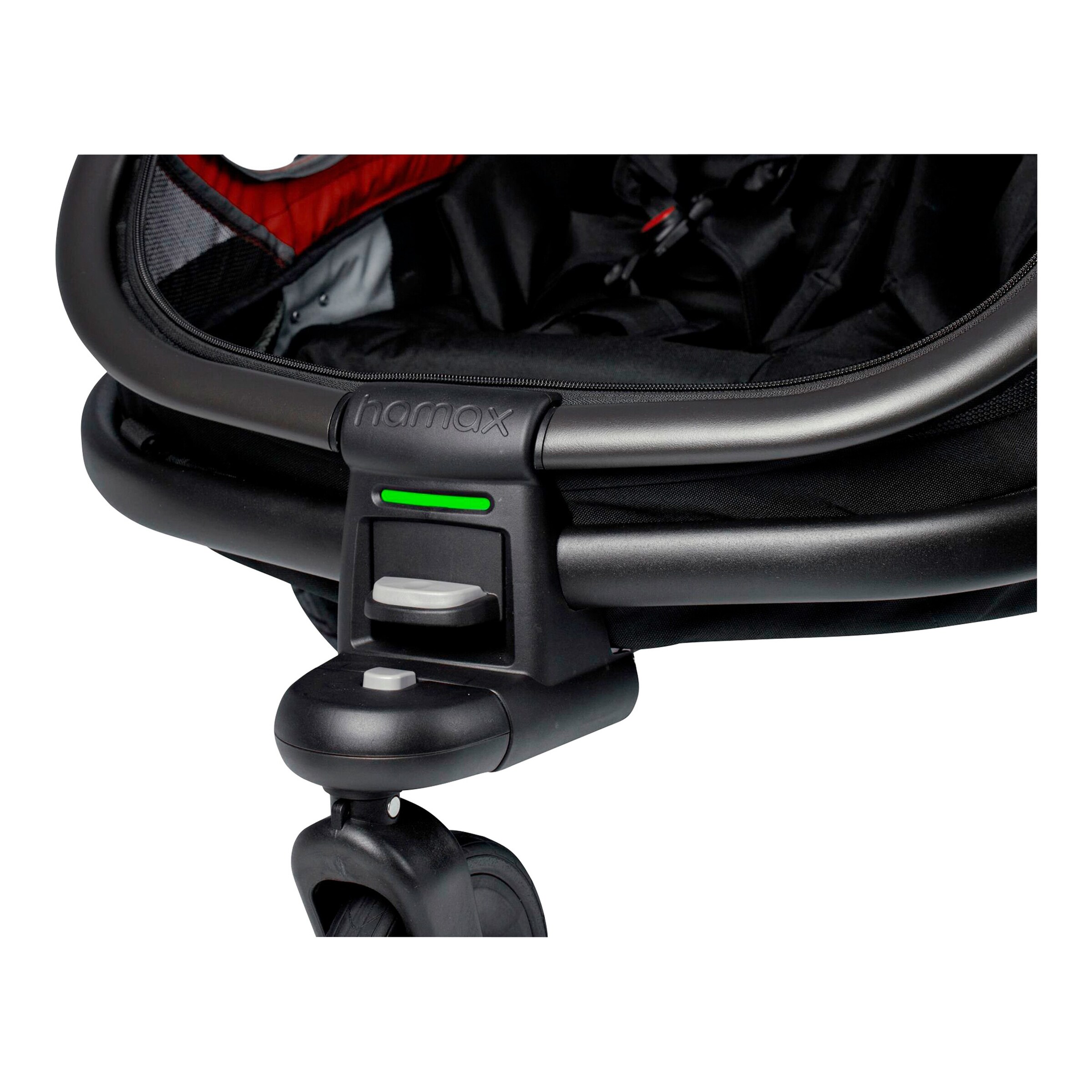 hamax Outback ONE Fahrradanhänger red / black