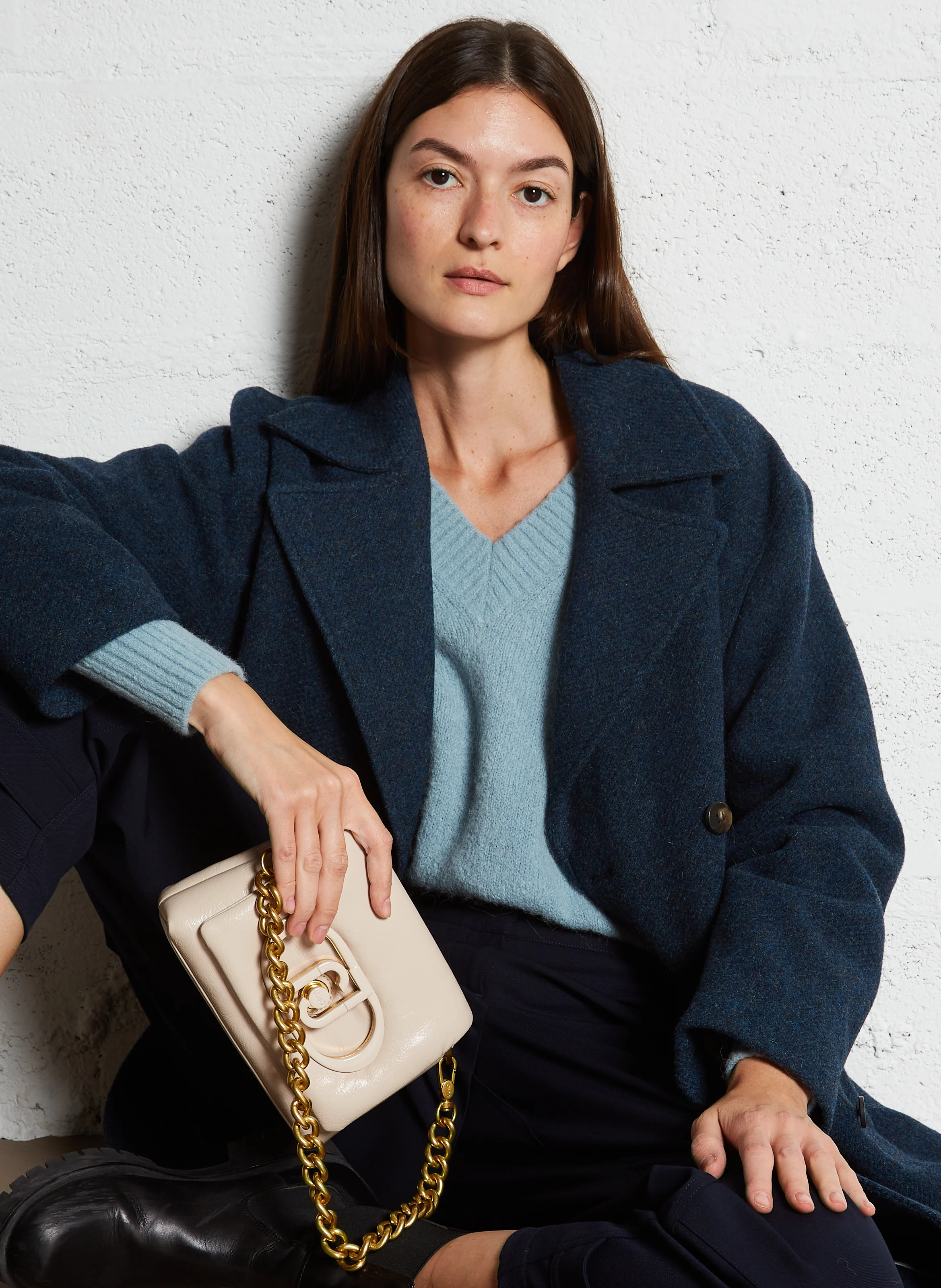 Sac bandoulière effet puffy | Beige
