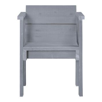 Tuinstoel Sella grijs steigerhout
