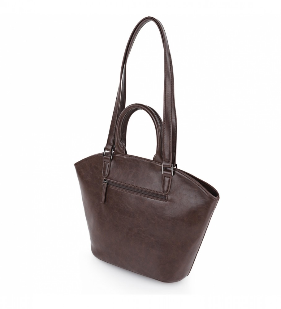 Lois Bolso Tote duplo asa LOIS 316581 cor marrom