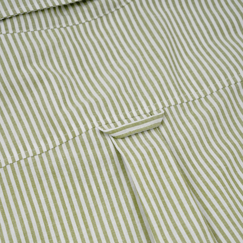 CHEMISE OXFORD À RAYURES - VERTE