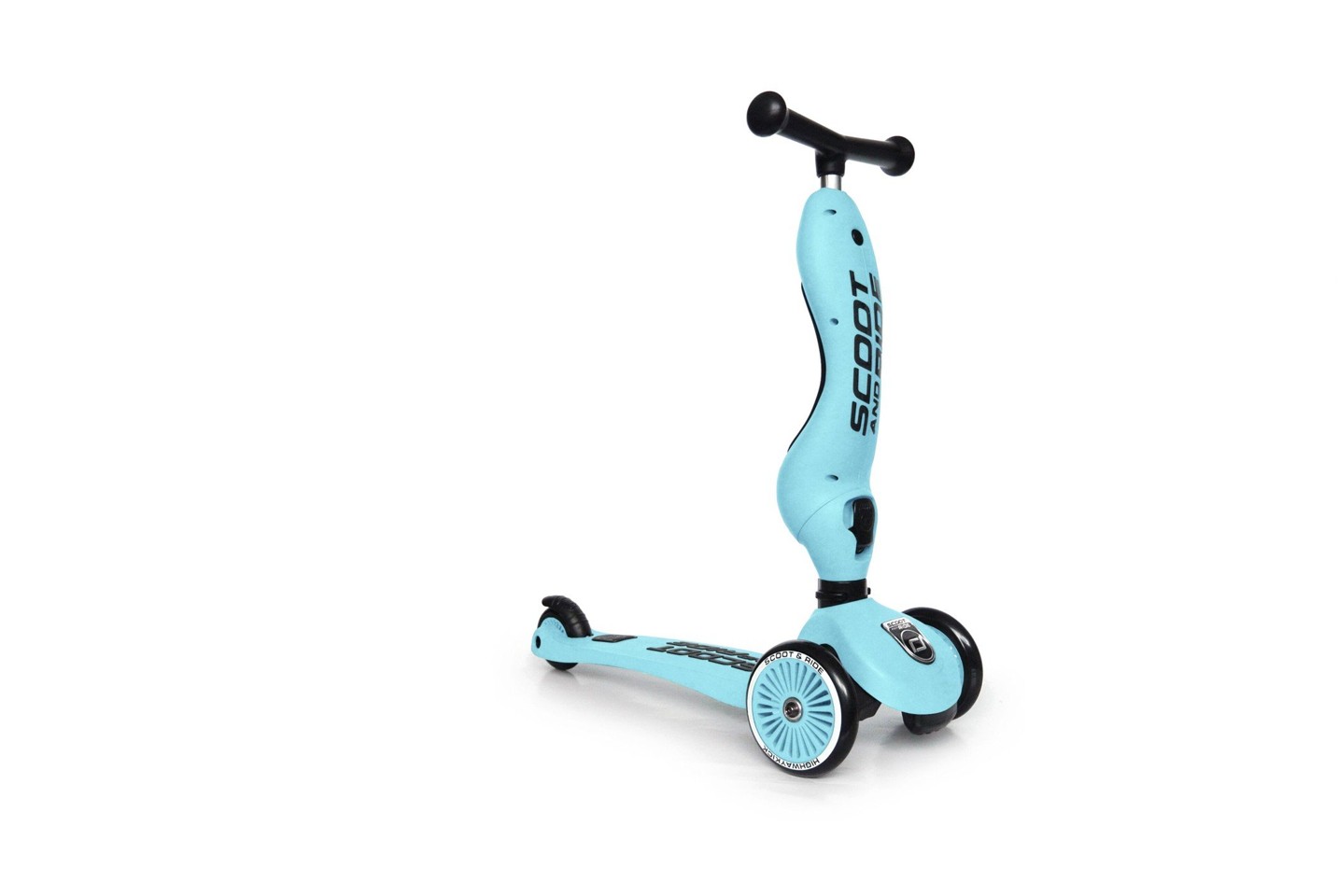 Scoot and Ride - 2 in 1 Balance Bike/ Scooter + Kids Hjelm S-M - Blueberry