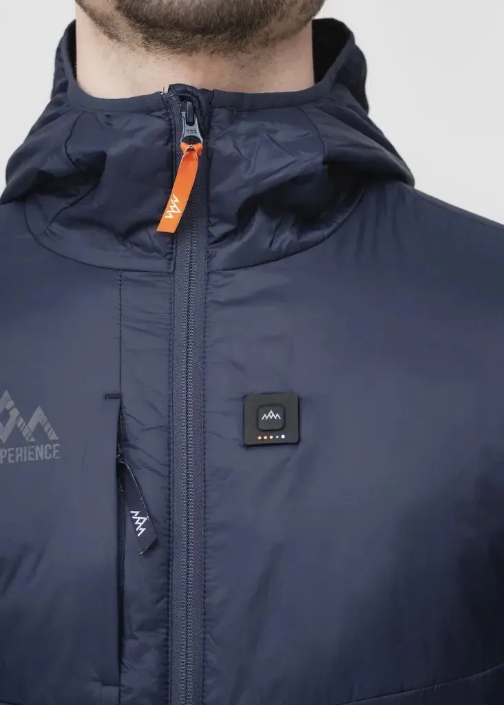 Heat Experience Men's HeatX Heated Hybrid Jacket Navy Blue